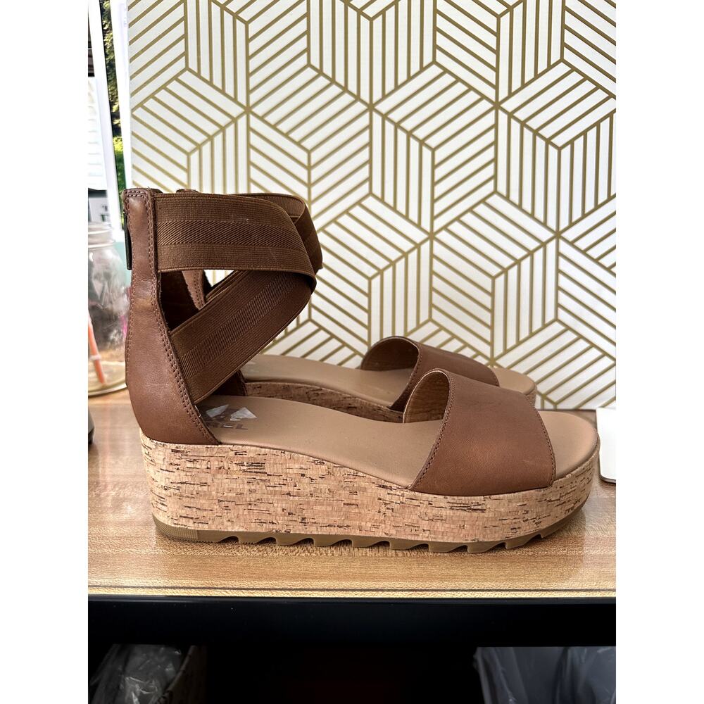SOREL Women's Cameron Flatform Ankle Strap Sandal | Size 11